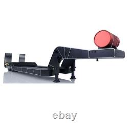 Grande Vente 1/14 TOUCANRC Châssis de Remorque RC à 2 Essieux Haute Résistance Tractor Semi Camion