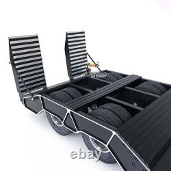 Grande Vente 1/14 TOUCANRC Châssis de Remorque RC à 2 Essieux Haute Résistance Tractor Semi Camion