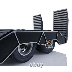 Grande Vente 1/14 TOUCANRC Châssis de Remorque RC à 2 Essieux Haute Résistance Tractor Semi Camion