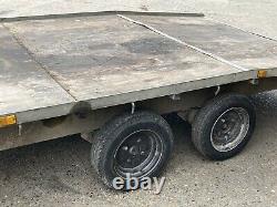 Heavy Duty Beavertail Flat Bed Transporter Trailer Car, Van, Usine, Tracteur