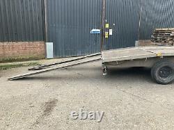 Heavy Duty Beavertail Flat Bed Transporter Trailer Car, Van, Usine, Tracteur