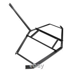 Hérisson de jardin tracté de 74 pouces en acier robuste pour niveler la pelouse Fo ZC