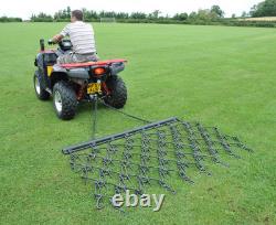 Herse à chaînes tirée herbe 4 pieds 6 pieds section lourde barre de traction William Hackett