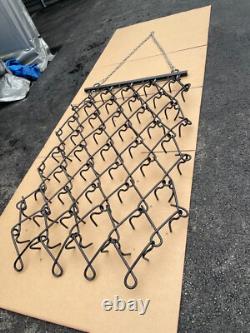 Herses à chaînes à gazon 2 voies, dents fixes 4ft 6ft, qualité, moins cher, dents de 12 mm de diamètre