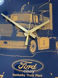 Horloge de l'usine de camions Vintage Ford Kentucky Heavy Duty Tractor Trailer Ford Motor Co