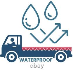 Housse de plateau en bâche lourde Nissan Cabstar Tipper 10,6 pieds x 8 pieds noire