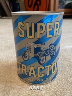 Huile Moteur Super Tracteur Canette Heavy Duty HD Ford Quart Publicité Militaire