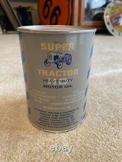 Huile Moteur Super Tracteur Canette Heavy Duty HD Ford Quart Publicité Militaire