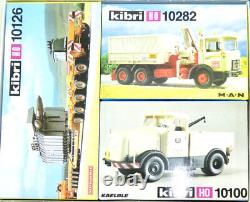 Kibri 10396 Kit de remorqueur lourd à basse charge Man Kaelble Tractor Scheuerle H0 1:87