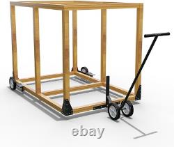 Kit de mobilité réglable pour poulailler avec 6 roues robustes pour un déplacement facile