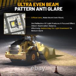 Lampe de travail à LED étanche 180W 6 pouces pour travaux lourds, éclairage de chantier, hors route, inverseur pour tracteur 12V