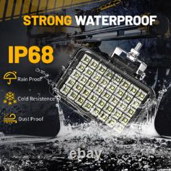 Lampe de travail à LED étanche 180W 6 pouces pour travaux lourds, éclairage de chantier, hors route, inverseur pour tracteur 12V