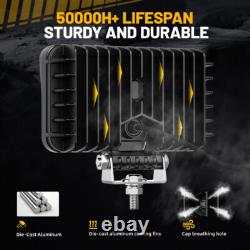 Lampe de travail à LED étanche 180W 6 pouces pour travaux lourds, éclairage de chantier, hors route, inverseur pour tracteur 12V