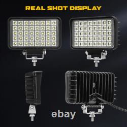 Lampe de travail à LED étanche 180W 6 pouces pour travaux lourds, éclairage de chantier, hors route, inverseur pour tracteur 12V