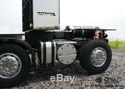 Lesu 1/14 Scania R620 Rc Châssis Robuste 4 Essieux Pour Modèle De Camion Tracteur