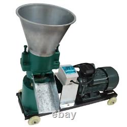 Machine à granulés d'alimentation lourde pour ferme 8mm Presse à fourrage Pelletizer 220V 3 Rouleaux