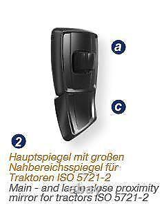 Miroir de recul double à gauche Lindner Heavy Duty Mekra 511009021 3010850