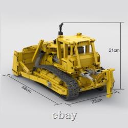 Modèle de Bulldozer RC Complet MOC-83756 Tracteur Crawler Lourd 158 Pièces