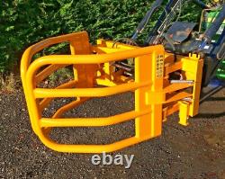 NOUVEAU MANIPULATEUR DE BALLES RONDES ROBUSTE 2025, GRAPPIN, PINCE, supports Euro 8 pour tracteur
