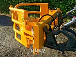 NOUVEAU MANIPULATEUR DE BALLES RONDES ROBUSTE 2025, GRAPPIN, PINCE, supports Euro 8 pour tracteur