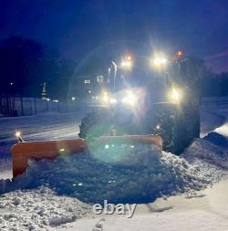 NOUVELLES CHARRUES À NEIGE HYDRAULIQUES ROBUSTES MONTÉES SUR TRACTEUR, épandeur, charrue, sel, JCB