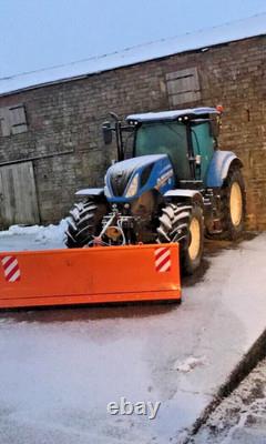 NOUVELLES CHARRUES À NEIGE HYDRAULIQUES ROBUSTES MONTÉES SUR TRACTEUR, épandeur, charrue, sel, JCB