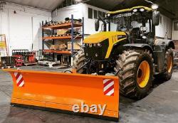 NOUVELLES CHARRUES À NEIGE HYDRAULIQUES ROBUSTES MONTÉES SUR TRACTEUR, épandeur, charrue, sel, JCB