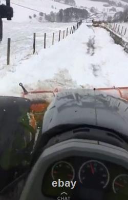 NOUVELLES CHARRUES À NEIGE HYDRAULIQUES ROBUSTES MONTÉES SUR TRACTEUR, épandeur, charrue, sel, JCB