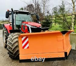 NOUVELLES CHARRUES À NEIGE HYDRAULIQUES ROBUSTES MONTÉES SUR TRACTEUR, épandeur, charrue, sel, JCB