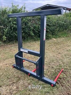 NOUVELLE Broche de Bale Spike Heavy Duty Telehandler pour 3 x Big Bales TOUT SUPPORT