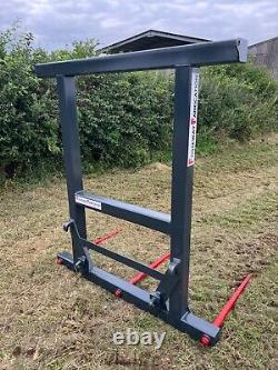 NOUVELLE Broche de Bale Spike Heavy Duty Telehandler pour 3 x Big Bales TOUT SUPPORT