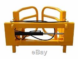 New 2017 Heavy Duty Round Bale Grab, Gripper, Handler, Tracteur Euro 8 Supports