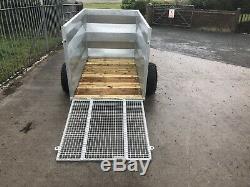 New Heavy Duty Galvanisé Entièrement Bétaillère Vtt Filet Porte Quad