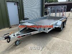 New Nugent Heavy Duty Plant P3718h Remorque 12'3 X 6'1 + Ramp Tailgate 3500kg