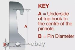 Nouveau Jcb/Volvo Soudez Sur Support Industriel Extra Robuste Paire De Supports Envoi Gratuit
