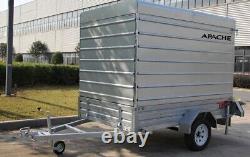 Nouveau remorque fourgonnette Apache 7X4 avec rampe de chargement arrière, remorque robuste 750GVW