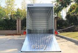 Nouveau remorque fourgonnette Apache 7X4 avec rampe de chargement arrière, remorque robuste 750GVW