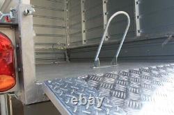 Nouveau remorque fourgonnette Apache 7X4 avec rampe de chargement arrière, remorque robuste 750GVW