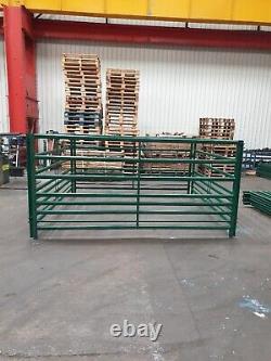 Nouveaux enclos de barrière animale en acier robuste, complets avec épingles de fixation