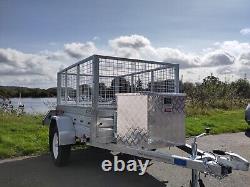 Nouvelle remorque Apache 6X4 robuste avec kit de cage et boîte à outils en alliage - Livraison nationale