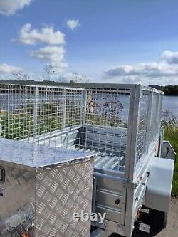 Nouvelle remorque Apache 6X4 robuste avec kit de cage et boîte à outils en alliage - Livraison nationale