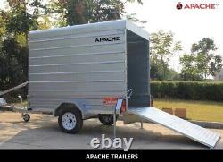 Nouvelle remorque fourgon 8X5 avec rampe de chargement arrière Apache Road Trailer Heavy Duty