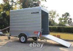 Nouvelle remorque fourgon 8X5 avec rampe de chargement arrière Apache Road Trailer Heavy Duty