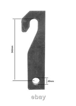 Paire de supports de chargeur Kramer à souder - Plaque épaisse de 25mm de haute résistance