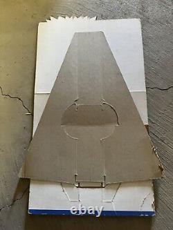 Panneau d'affichage de vitrine avec lampes de tracteur vintage à montage sur suspension robuste