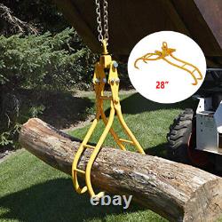 Pince à bûches, grappin à bûches, tire-bûches, langues de traction, transporteur forestier à quatre rangées 1000 kg