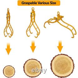 Pince à bûches, grappin à bûches, tire-bûches, langues de traction, transporteur forestier à quatre rangées 1000 kg
