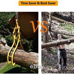 Pince à bûches, grappin à bûches, tire-bûches, langues de traction, transporteur forestier à quatre rangées 1000 kg