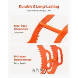 Pinces de levage à bûches de 36 pouces, grappin en acier à 4 griffes, outil de manutention du bois robuste