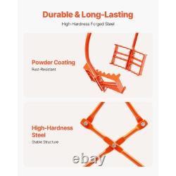 Pinces de levage en pierre de 24 pouces à deux griffes en acier, grappin à roche robuste pour manutention de bûches.